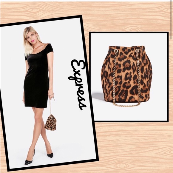 Express | Bags | Express Mini Leopard Handbag | Poshmark